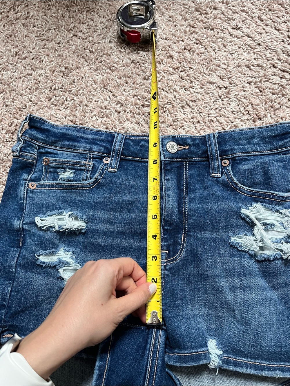 American Eagle High Rise Denim Shorts - Picture 8 of 9
